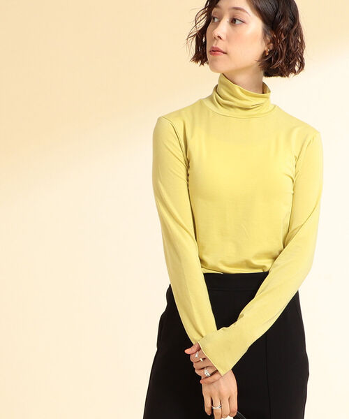 Ray BEAMS（レイビームス）の「Ray BEAMS / ストレッチ タートルネック Tシャツ（Tシャツ/カットソー・レディース・イエロー/サックスブルー/ホワイト系その他6・ONE SIZE）」の20枚目の写真