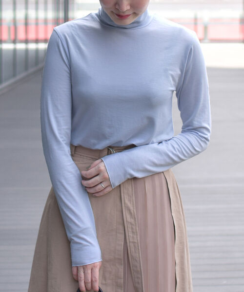 Ray BEAMS（レイビームス）の「Ray BEAMS / ストレッチ タートルネック Tシャツ（Tシャツ/カットソー・レディース・イエロー/サックスブルー/ホワイト系その他6・ONE SIZE）」の12枚目の写真