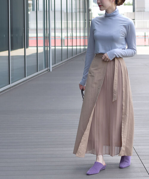 Ray BEAMS（レイビームス）の「Ray BEAMS / ストレッチ タートルネック Tシャツ（Tシャツ/カットソー・レディース・イエロー/サックスブルー/ホワイト系その他6・ONE SIZE）」の13枚目の写真