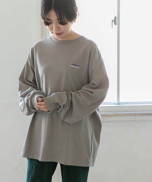 THOUSAND MILE(サウザンドマイル)の「『XLサイズ別注』EMBROIDERY LOGO LONG-SLEEVE T-SHIRTS(Tシャツ/カットソー・メンズ・ベージュ/ホワイト/ブラック・LARGE/X-LARGE/MEDIUM)」の13枚目の写真