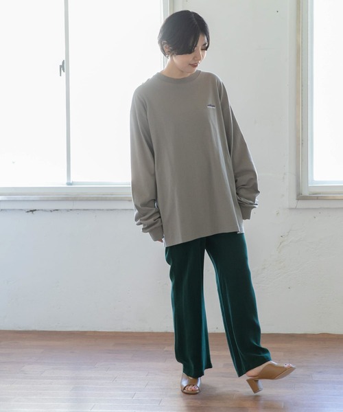THOUSAND MILE(サウザンドマイル)の「『XLサイズ別注』EMBROIDERY LOGO LONG-SLEEVE T-SHIRTS(Tシャツ/カットソー・メンズ・ベージュ/ホワイト/ブラック・LARGE/X-LARGE/MEDIUM)」の17枚目の写真