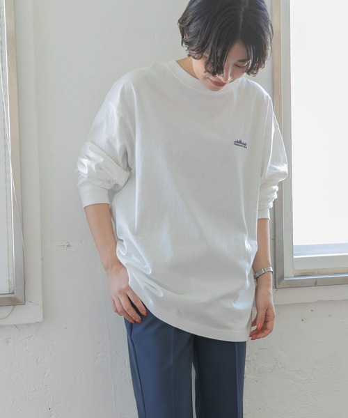 THOUSAND MILE(サウザンドマイル)の「『XLサイズ別注』EMBROIDERY LOGO LONG-SLEEVE T-SHIRTS(Tシャツ/カットソー・メンズ・ベージュ/ホワイト/ブラック・LARGE/X-LARGE/MEDIUM)」の15枚目の写真
