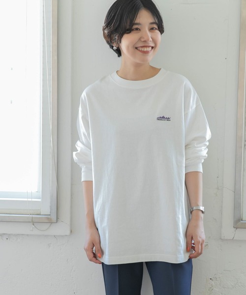 THOUSAND MILE(サウザンドマイル)の「『XLサイズ別注』EMBROIDERY LOGO LONG-SLEEVE T-SHIRTS(Tシャツ/カットソー・メンズ・ベージュ/ホワイト/ブラック・LARGE/X-LARGE/MEDIUM)」の19枚目の写真