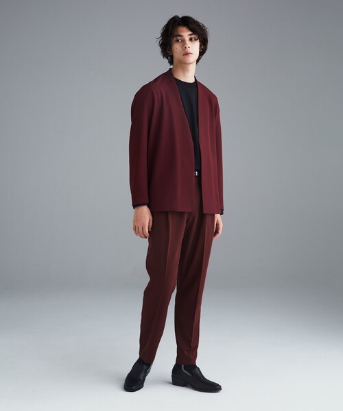 tk.TAKEO KIKUCHI（ティーケータケオキクチ）の「◆360度ストレッチ ノーカラージャケット（ノーカラージャケット・メンズ・ボルドー/ブラウン系その他/ナチュラル/ブラック/グレー・02/03）」の20枚目の写真