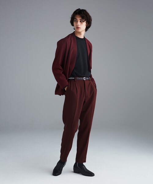 tk.TAKEO KIKUCHI（ティーケータケオキクチ）の「◆360度ストレッチ ノーカラージャケット（ノーカラージャケット・メンズ・ボルドー/ブラウン系その他/ナチュラル/ブラック/グレー・02/03）」の21枚目の写真