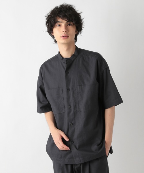 GLOBAL WORK(グローバルワーク)の「フレンチリネン混リラックスシャツ/954496(シャツ/ブラウス・メンズ・ベージュ/ダークブラウン/カーキ/その他・SMALL/MEDIUM/LARGE)」の4枚目の写真