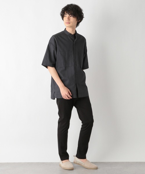 GLOBAL WORK(グローバルワーク)の「フレンチリネン混リラックスシャツ/954496(シャツ/ブラウス・メンズ・ベージュ/ダークブラウン/カーキ/その他・SMALL/MEDIUM/LARGE)」の8枚目の写真