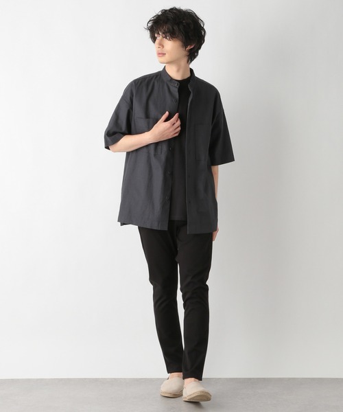 GLOBAL WORK(グローバルワーク)の「フレンチリネン混リラックスシャツ/954496(シャツ/ブラウス・メンズ・ベージュ/ダークブラウン/カーキ/その他・SMALL/MEDIUM/LARGE)」の9枚目の写真