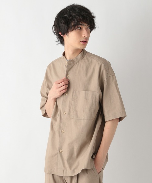 GLOBAL WORK(グローバルワーク)の「フレンチリネン混リラックスシャツ/954496(シャツ/ブラウス・メンズ・ベージュ/ダークブラウン/カーキ/その他・SMALL/MEDIUM/LARGE)」の15枚目の写真