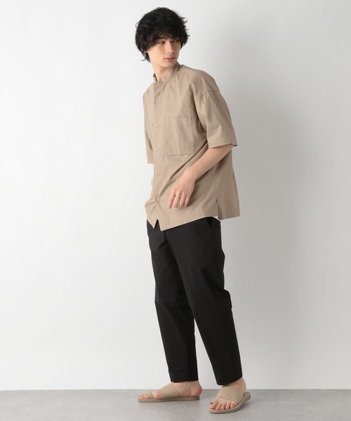 GLOBAL WORK(グローバルワーク)の「フレンチリネン混リラックスシャツ/954496(シャツ/ブラウス・メンズ・ベージュ/ダークブラウン/カーキ/その他・SMALL/MEDIUM/LARGE)」の19枚目の写真