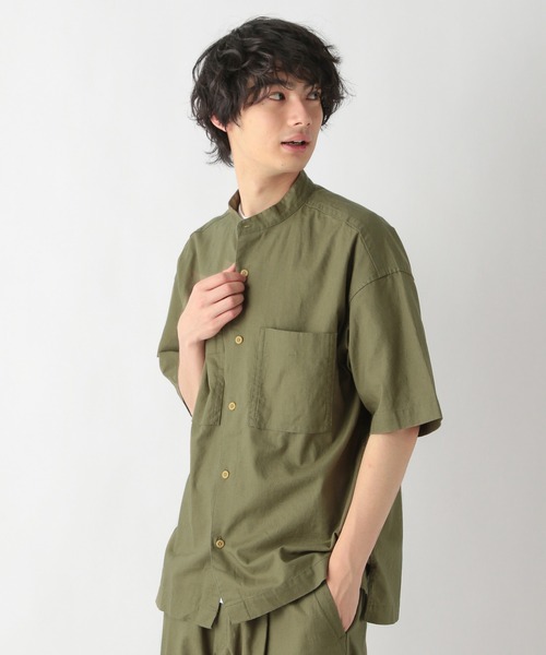 GLOBAL WORK(グローバルワーク)の「フレンチリネン混リラックスシャツ/954496(シャツ/ブラウス・メンズ・ベージュ/ダークブラウン/カーキ/その他・SMALL/MEDIUM/LARGE)」の20枚目の写真