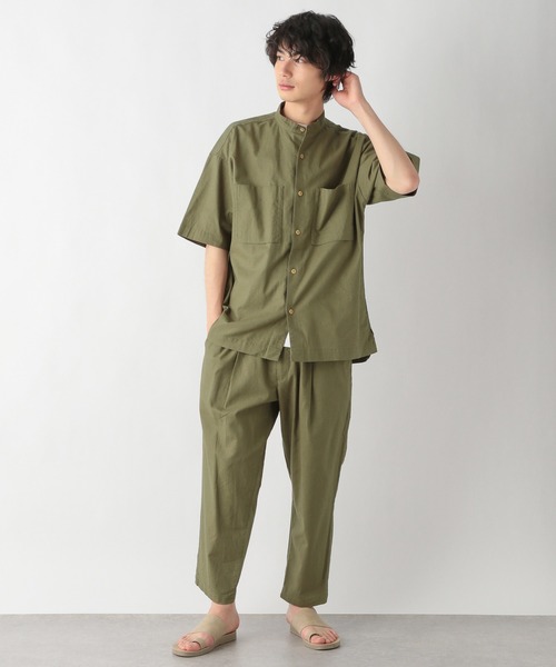 GLOBAL WORK(グローバルワーク)の「フレンチリネン混リラックスシャツ/954496(シャツ/ブラウス・メンズ・ベージュ/ダークブラウン/カーキ/その他・SMALL/MEDIUM/LARGE)」の21枚目の写真