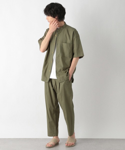 GLOBAL WORK(グローバルワーク)の「フレンチリネン混リラックスシャツ/954496(シャツ/ブラウス・メンズ・ベージュ/ダークブラウン/カーキ/その他・SMALL/MEDIUM/LARGE)」の22枚目の写真