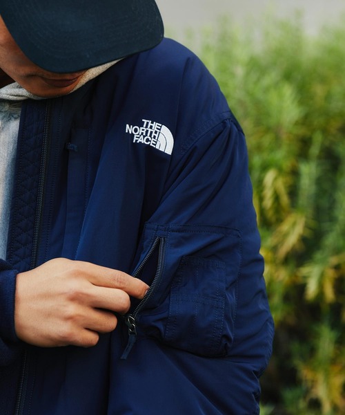 THE NORTH FACE(ザノースフェイス)の「THE NORTH FACE INSULATION BOMBER JACEKT / ザ・ノース・フェイス インサレーションボンバージャケット(MA-1・メンズ・ネイビー/オリーブ/ブラック・M/L/XL/XXL)」の6枚目の写真