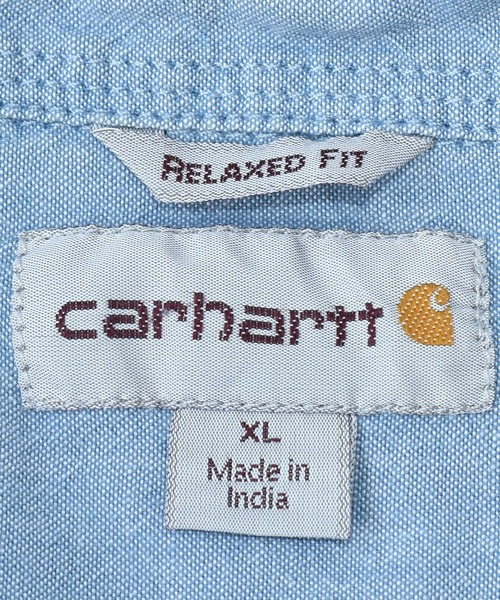 Carhartt(カーハート)の「【ヴィンテージ古着】carhartt/カーハート 半袖シャツ ボタンダウン(シャツ/ブラウス・メンズ・ブルー・X-LARGE)」の7枚目の写真