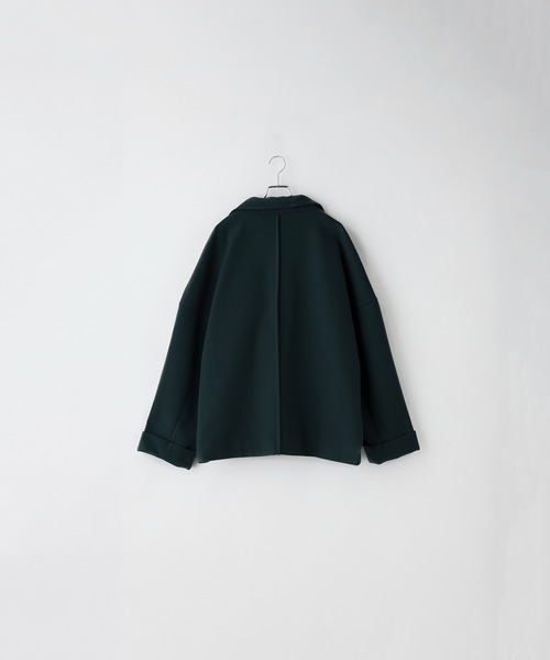 Loose/ルース(ルース)の「メルトン ルーズハーフチェスターコート(チェスターコート・メンズ・スモークグレー/ブラウン系その他/グレイッシュブルー/グレー系その他/アッシュブラウン/グリーン系その他/ブラック・S/M/L)」の20枚目の写真