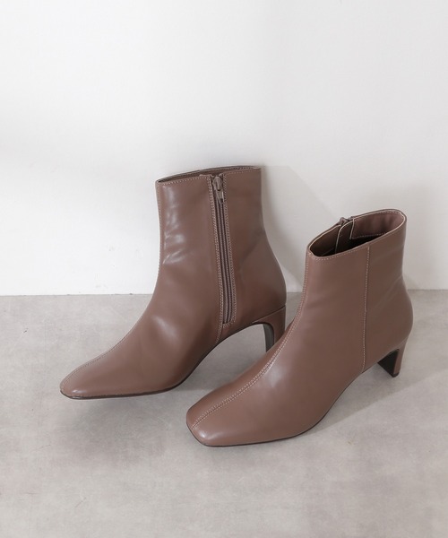 N.（N. Natural Beauty Basic）（エヌエヌナチュラルビューティーベーシック）の「◆セットバックショートブーツ（ブーツ・レディース・ホワイト/ブラック/ブラウン・22.5/23.5/24.5）」の11枚目の写真