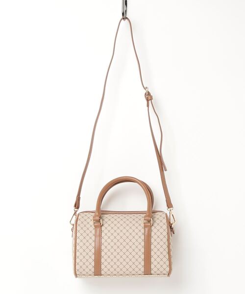 WEGO(ウィゴー)の「WEGO/モノグラムボストンショルダー(ボストンバッグ・レディース・その他1/その他2/ブラック系その他/ブラック・FREE)」の12枚目の写真