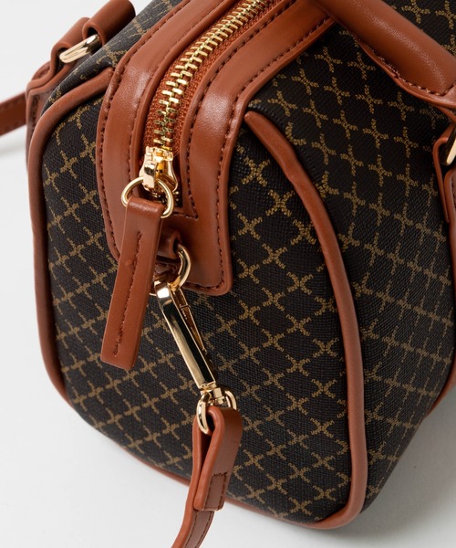 WEGO(ウィゴー)の「WEGO/モノグラムボストンショルダー(ボストンバッグ・レディース・その他1/その他2/ブラック系その他/ブラック・FREE)」の11枚目の写真