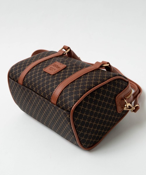 WEGO(ウィゴー)の「WEGO/モノグラムボストンショルダー(ボストンバッグ・レディース・その他1/その他2/ブラック系その他/ブラック・FREE)」の18枚目の写真