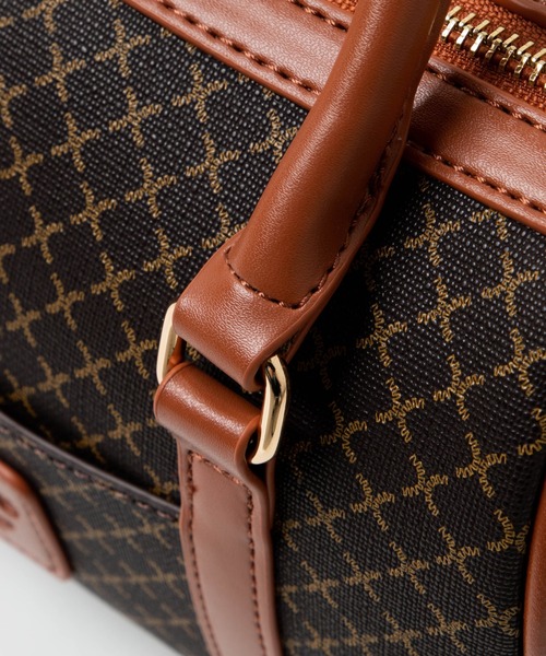 WEGO(ウィゴー)の「WEGO/モノグラムボストンショルダー(ボストンバッグ・レディース・その他1/その他2/ブラック系その他/ブラック・FREE)」の16枚目の写真