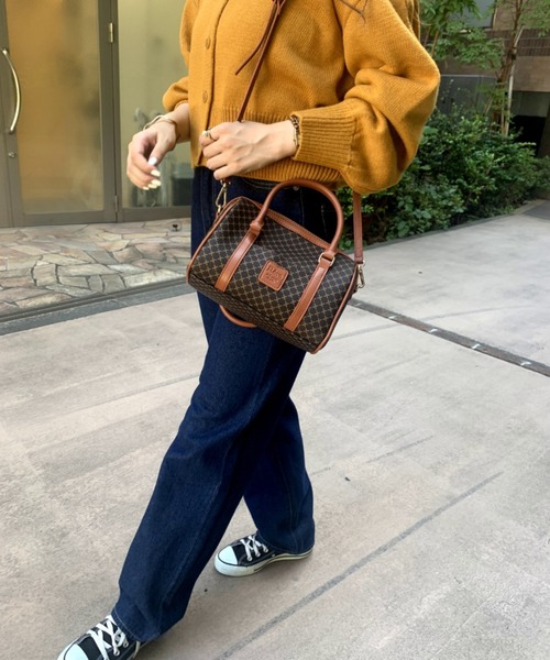 WEGO(ウィゴー)の「WEGO/モノグラムボストンショルダー(ボストンバッグ・レディース・その他1/その他2/ブラック系その他/ブラック・FREE)」の20枚目の写真