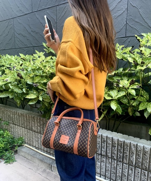 WEGO/モノグラムボストンショルダー（ボストンバッグ）｜WEGO