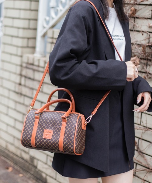 WEGO/モノグラムボストンショルダー（ボストンバッグ）｜WEGO