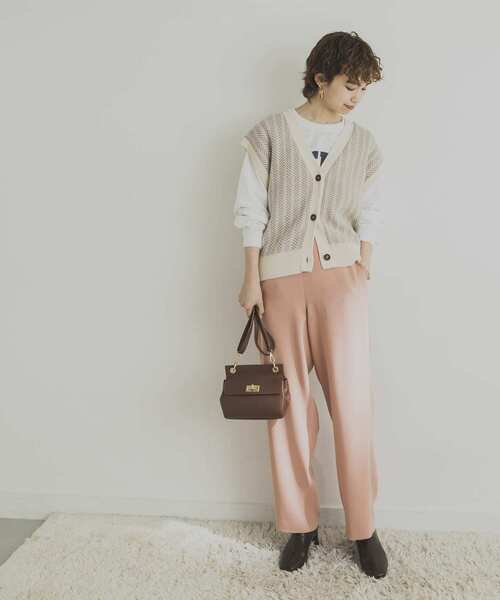 URBAN RESEARCH(アーバンリサーチ)の「ジャカードニットベスト(ニット/セーター・レディース・イエロー/グレー系その他・FREE)」の16枚目の写真