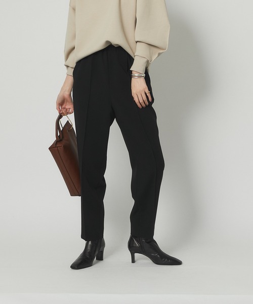 RIVE DROITE（リヴドロワ）の「《2サイズ展開》脚のラインを拾いすぎない美脚パンツ　ダブルクロスハイウエストイージーパンツ（その他パンツ・レディース・ブラック/マスタード・36/38）」の17枚目の写真