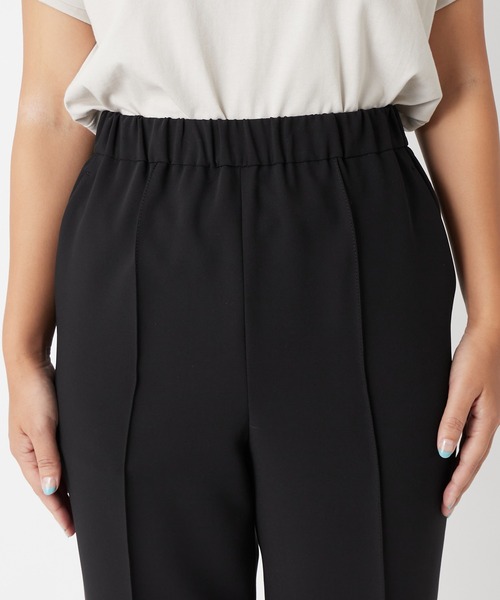 RIVE DROITE（リヴドロワ）の「《2サイズ展開》脚のラインを拾いすぎない美脚パンツ　ダブルクロスハイウエストイージーパンツ（その他パンツ・レディース・ブラック/マスタード・36/38）」の20枚目の写真