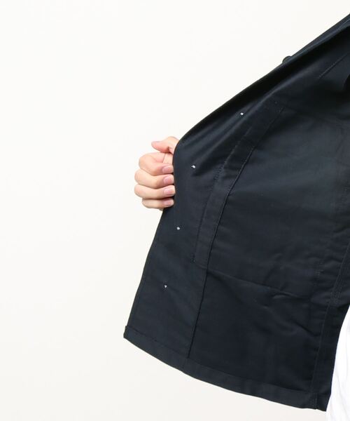 Nigel Cabourn（ナイジェルケーボン）の「Nigel Cabourn LYBRO USMC シャツ ジャケット (ナイジェルケーボン )(ネイビー)(Men's)()（カバーオール・メンズ・ネイビー・48/42）」の3枚目の写真