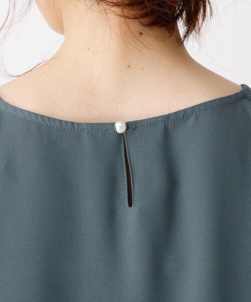 ITS'DEMO（イッツデモ）の「◆タックスリーブブラウス（シャツ/ブラウス・レディース・ブラック/グリーン/ベージュ・00）」の8枚目の写真