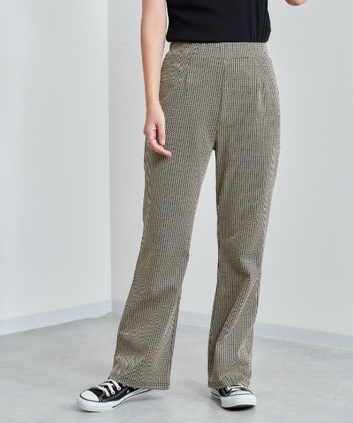 cepo（セポ）の「ヘリンボンジャガード　イージーパンツ（その他パンツ・レディース・グレー/ブラック・M）」の2枚目の写真