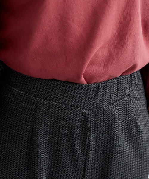 cepo（セポ）の「ヘリンボンジャガード　イージーパンツ（その他パンツ・レディース・グレー/ブラック・M）」の6枚目の写真