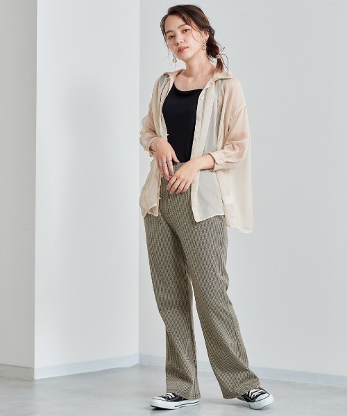 cepo（セポ）の「ヘリンボンジャガード　イージーパンツ（その他パンツ・レディース・グレー/ブラック・M）」の10枚目の写真