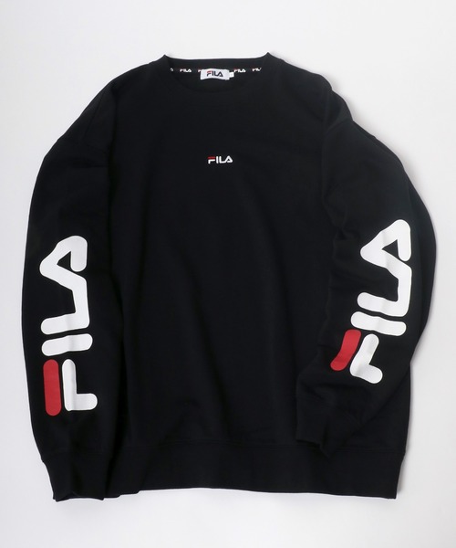 FILA（フィラ）の「FILA（フィラ） カレッジロゴ刺繍・ワンポイント刺繍スウェットトップス メンズ レディース/トレーナープルオーバー（スウェット・メンズ・ホワイト/アッシュグレー/ブラック/ダークグリーン/ネイビー/ホワイト系その他/ブラック系その他/グリーン系その他/グリーン系その他2/ブラック系その他2・LL/M/L）」の5枚目の写真