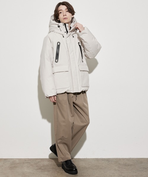 JUNRED(ジュンレッド)の「シェルダウンJKT(ダウンジャケット/コート・メンズ・ホワイト/ブラック/ブルー・LL/S/M/L)」の9枚目の写真