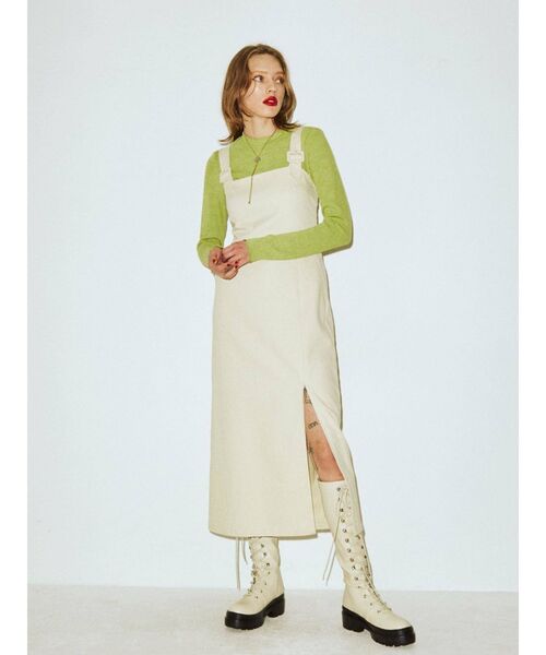 jouetie（ジュエティ）の「ボリュームソールトレッキングブーツ（ブーツ・レディース・ブラック/ブラウン/オフホワイト・M/L）」の4枚目の写真