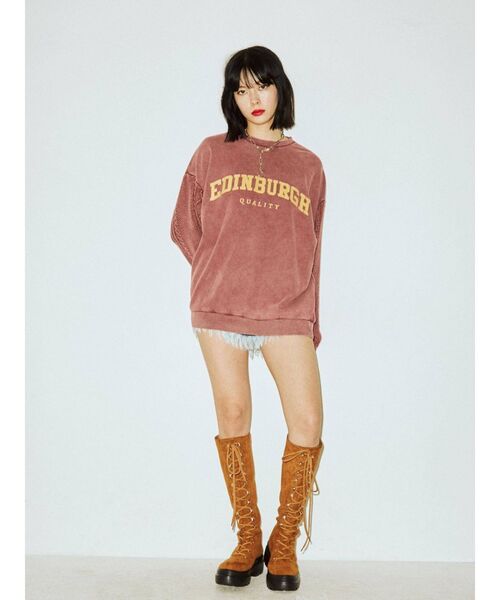 jouetie（ジュエティ）の「ボリュームソールトレッキングブーツ（ブーツ・レディース・ブラック/ブラウン/オフホワイト・M/L）」の7枚目の写真