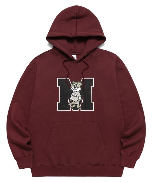 MAHAGRID（マハグリッド）の「【mahagrid】JIMMY M LOGO HOODIE / マハグリッド ジミー M ロゴ フーディー（パーカー・メンズ・ブラック/グレー/ネイビー/ワインレッド・SMALL/MEDIUM/LARGE/X-LARGE）」の4枚目の写真