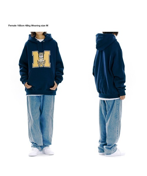 MAHAGRID（マハグリッド）の「【mahagrid】JIMMY M LOGO HOODIE / マハグリッド ジミー M ロゴ フーディー（パーカー・メンズ・ブラック/グレー/ネイビー/ワインレッド・SMALL/MEDIUM/LARGE/X-LARGE）」の22枚目の写真