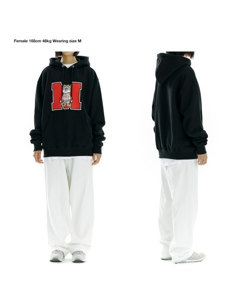 MAHAGRID（マハグリッド）の「【mahagrid】JIMMY M LOGO HOODIE / マハグリッド ジミー M ロゴ フーディー（パーカー・メンズ・ブラック/グレー/ネイビー/ワインレッド・SMALL/MEDIUM/LARGE/X-LARGE）」の10枚目の写真