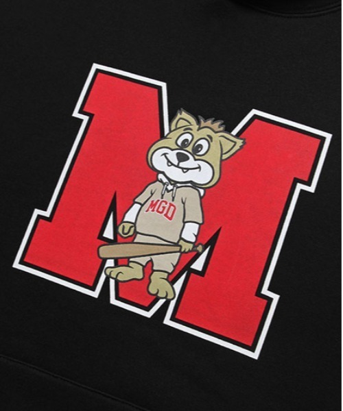 MAHAGRID（マハグリッド）の「【mahagrid】JIMMY M LOGO HOODIE / マハグリッド ジミー M ロゴ フーディー（パーカー・メンズ・ブラック/グレー/ネイビー/ワインレッド・SMALL/MEDIUM/LARGE/X-LARGE）」の6枚目の写真