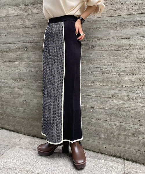 PAGEBOY(ページボーイ)の「ガラジャガードナロースカート(スカート・レディース・ブラック/キャメル・FREE)」の18枚目の写真