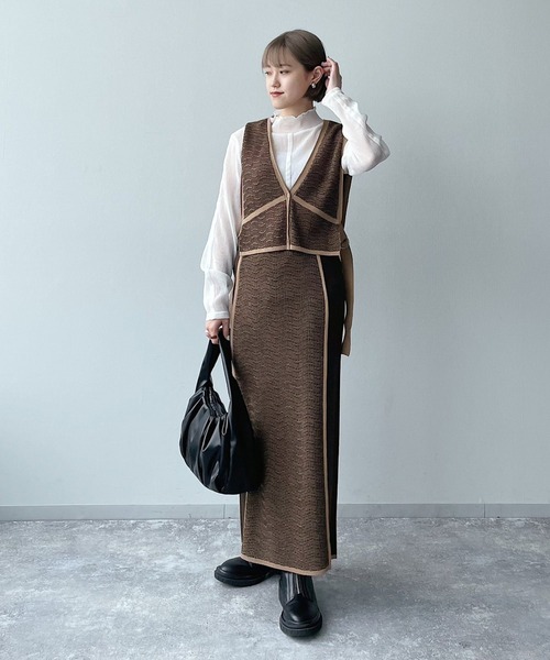 PAGEBOY(ページボーイ)の「ガラジャガードナロースカート(スカート・レディース・ブラック/キャメル・FREE)」の15枚目の写真