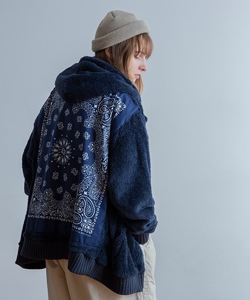 HAV-A-HANK(ハバハンク )の「Universal Style Wear × HAV・A・HANK / ハバハンク ムックボアパーカー(パーカー・メンズ・ネイビー/カーキ/ブラック/ダークオレンジ・X-LARGE/LARGE/MEDIUM)」の2枚目の写真