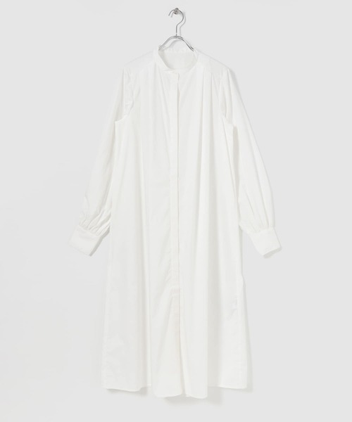 SENSE OF PLACE by URBAN RESEARCH（センスオブプレイスバイアーバンリサーチ）の「ビッグカラーシャツワンピース（ワンピース・レディース・オフホワイト/ブラック・ONE）」の18枚目の写真