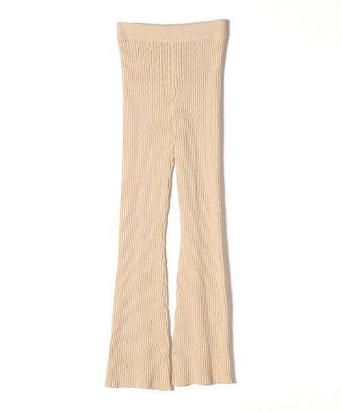 SHIPS(シップス)の「〈手洗い可能〉アイレットリブニットレギンスパンツ(レギンス/スパッツ・レディース・イエロー系その他2/ナチュラル/ブラック・ONE SIZE)」の4枚目の写真