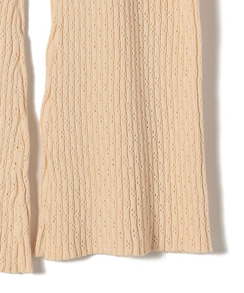 SHIPS(シップス)の「〈手洗い可能〉アイレットリブニットレギンスパンツ(レギンス/スパッツ・レディース・イエロー系その他2/ナチュラル/ブラック・ONE SIZE)」の6枚目の写真